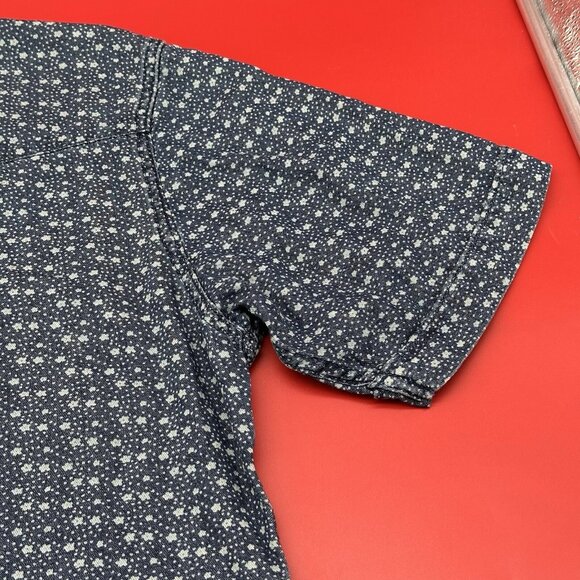 Wrangler Western Men's Size Large Blue Star Print Pearl Snap Rodeo Cowboy Shirt - Picture 9 of 11